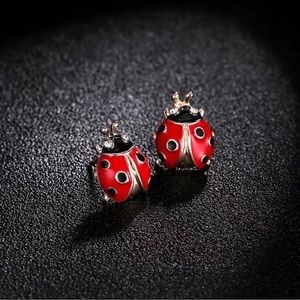 Ladybug Earring Set